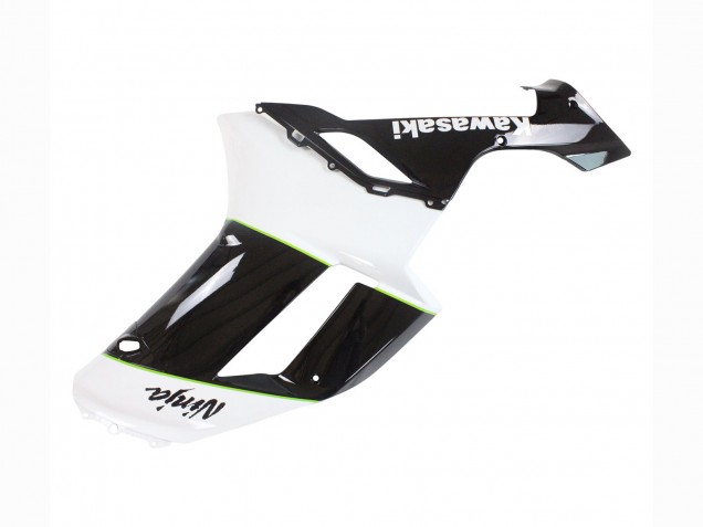 2007-2008 Kawasaki ZX6R Motorcycle Fairings - Black White Ninja UK