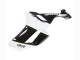 2007-2008 Kawasaki ZX6R Motorcycle Fairings - Black White Ninja UK