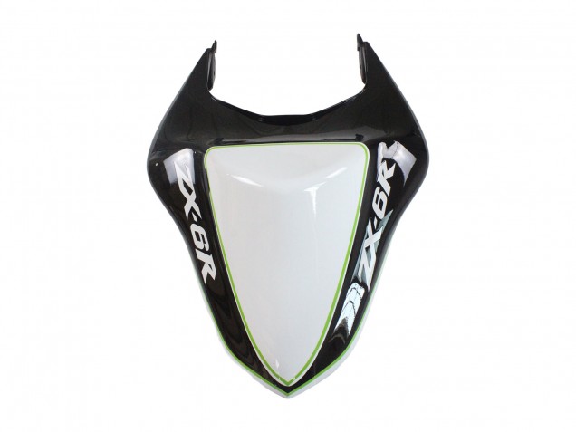2007-2008 Kawasaki ZX6R Motorcycle Fairings - Black White Ninja UK