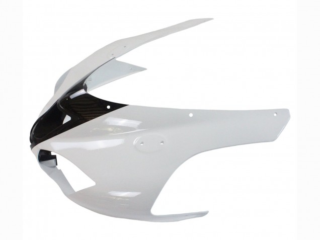 2007-2008 Kawasaki ZX6R Motorcycle Fairings - Black White Ninja UK