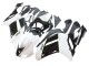 2007-2008 Kawasaki ZX6R Motorcycle Fairings - Black White Ninja UK