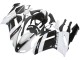 2007-2008 Kawasaki ZX6R Motorcycle Fairing - White Black UK
