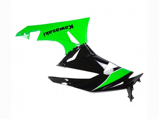 2009-2012 Kawasaki ZX6R Motorcycle Fairings - Green Glossy Black UK