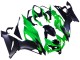 2019-2022 Kawasaki ZX6R Motorcycle Fairings - Green Matte Black UK