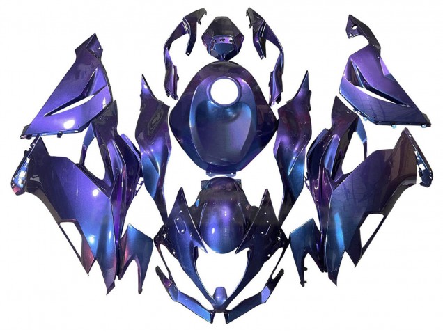 2019-2022 Kawasaki ZX6R Motorcycle Fairings - Purple Blue UK