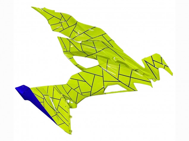 2019-2022 Kawasaki ZX6R Motorcycle Fairings - Blue Yellow UK