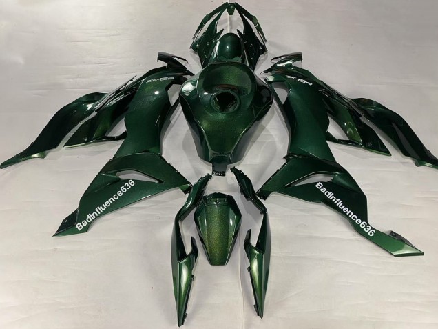 2019-2022 Kawasaki ZX6R Motorcycle Fairings - Dark Green UK