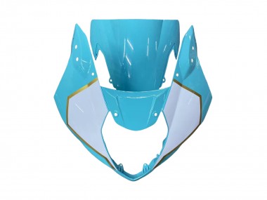 2003-2004 Suzuki GSXR 1000 Motorcycle Fairings - White Light Blue Gold UK