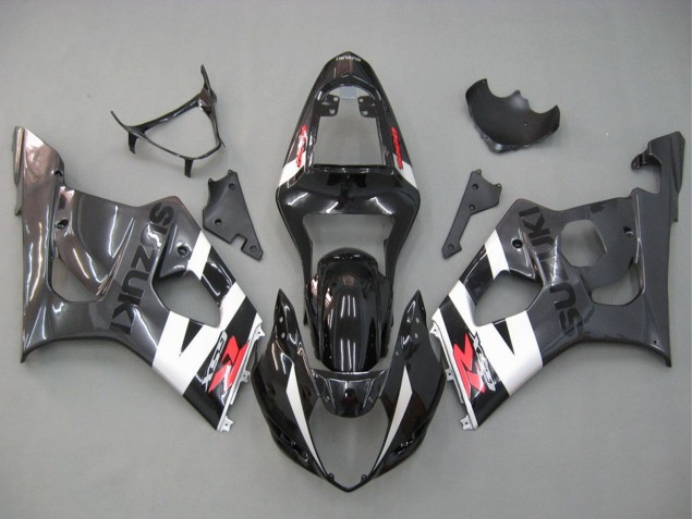 2003-2004 Suzuki GSXR 1000 Motorcycle Fairings - Glossy Black White Grey Red UK