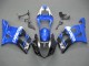 2003-2004 Suzuki GSXR 1000 Motorcycle Fairings - Blue White Black UK