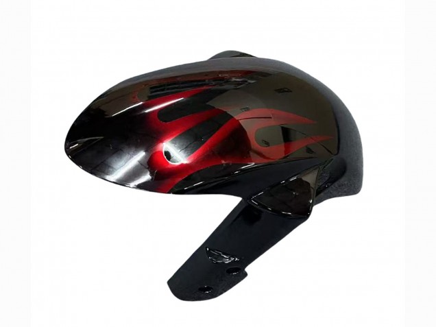 2007-2008 Suzuki GSXR 1000 Motorcycle Fairings - Black Red Flame UK