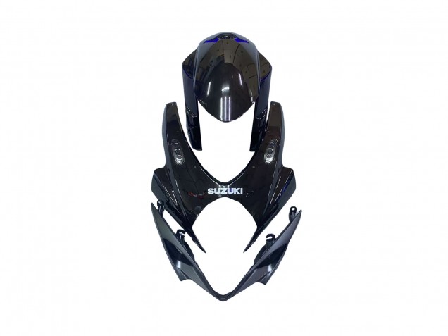 2007-2008 Suzuki GSXR 1000 Motorcycle Fairing Kits - Blue Glossy Black UK