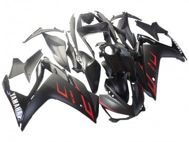 2015-2018 Yamaha YZF R3/R25 Motorcycle Fairings - Glossy Black Matte Black Red UK
