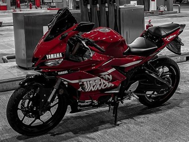 2019-2021 Yamaha YZF R3/R25 Motorcycle Fairings - Dark Red White Silver Black Valsir UK