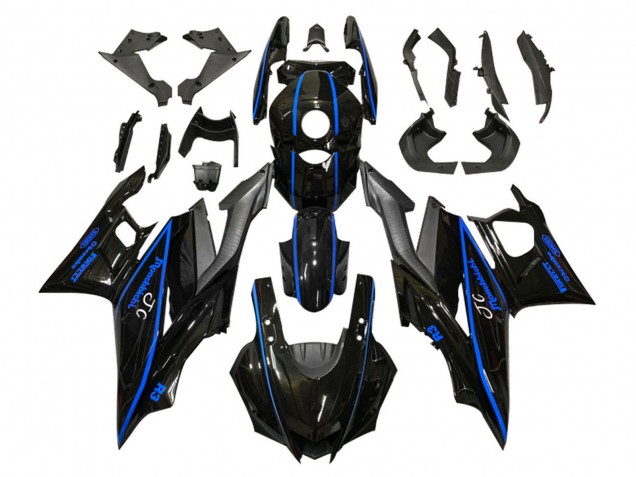 2019-2021 Yamaha YZF R3/R25 Motorcycle Fairings - Glossy Black Blue Matte Black UK