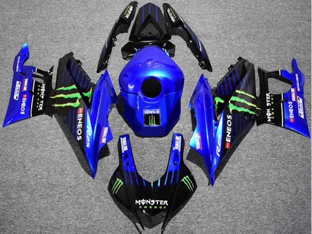 2019-2021 Yamaha YZF R3/R25 Motorcycle Fairings - Blue Black Green ENEOS Yamalube Monster UK