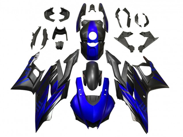 2019-2021 Yamaha YZF R3/R25 Motorcycle Fairing - Blue Matte Black UK