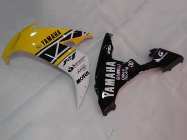 2004-2006 Yamaha YZF 1000 R1 Motorcycle Fairings - Yellow White Glossy Black UK