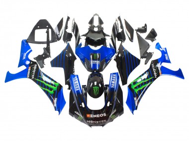 2020-2025 Yamaha YZF 1000 R1 Motorcycle Fairings - Blue Black Green Black ENEOS Monster UK
