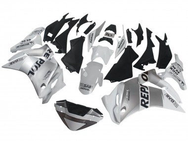 2011-2015 Honda CBR250RR Motorcycle Fairings - Silver White Black Repsol UK