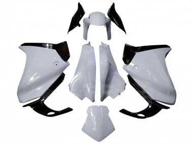 2010-2014 Honda VFR 1200 Motorcycle Fairings - White Glossy Black UK