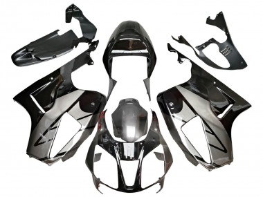 2000-2006 Honda VTR1000 Motorcycle Fairings - Silver Glossy Black UK