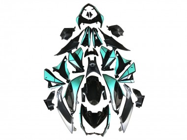 2014-2019 Kawasaki Z1000 Motorcycle Fairings - Light Blue Glossy Black Silver UK
