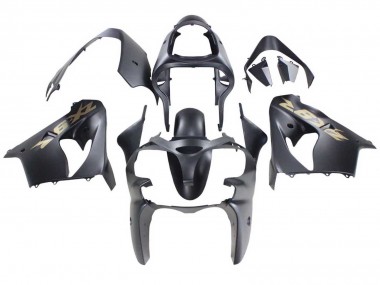 2000-2001 Kawasaki ZX9R Motorcycle Fairings - Matte Black Gold UK
