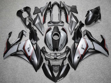 2015-2018 Yamaha YZF R3 Motorcycle Fairings - Nardo Grey Red Black UK