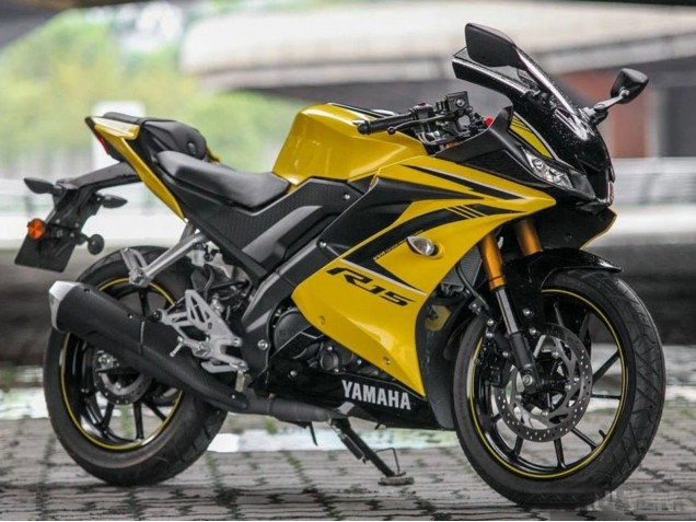 2018-2024 Yamaha YZF R15 Motorcycle Fairings - Yellow Black UK