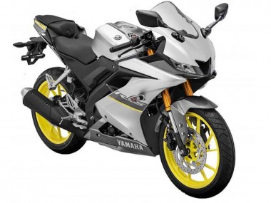 2018-2024 Yamaha YZF R15 Motorcycle Fairings - Matte Silver Yellow UK
