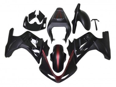 2003-2013 Suzuki SV650 Motorcycle Fairings - Matte Black Red Glossy Black UK