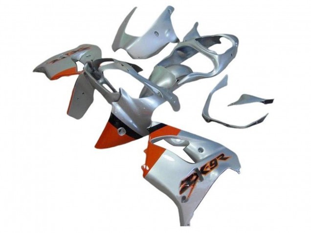 2002-2003 Kawasaki ZX9R Motorcycle Fairings - Silver Orange Black UK