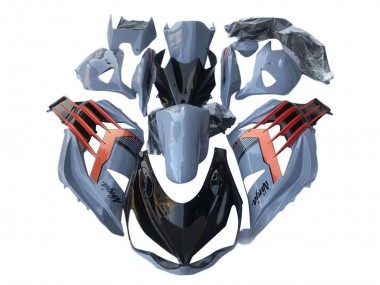 2012-2024 Kawasaki ZX14R ZZR1400 Motorcycle Fairings - Light Blue Orange Black UK