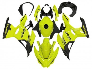 2018-2024 Kawasaki Ninja 400 Motorcycle Fairings - Neon Yellow Black UK