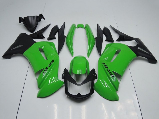 2006-2008 Kawasaki Ninja 650 EX650 Motorcycle Fairings - Green Black UK