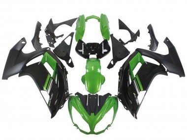2012-2014 Kawasaki Ninja ER6F Motorcycle Fairings - Green Black UK