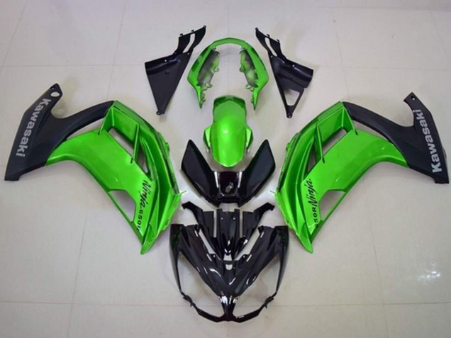 2012-2016 Kawasaki Ninja 650 EX650 Motorcycle Fairings - Green Matte Black UK