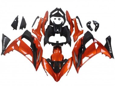 2017-2019 Kawasaki Ninja 650 EX650 Motorcycle Fairings - Orange Matte Black UK