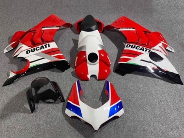 2020-2021 Ducati Panigale V4 V4S Motorcycle Fairings - White Red Blue Glossy Black UK