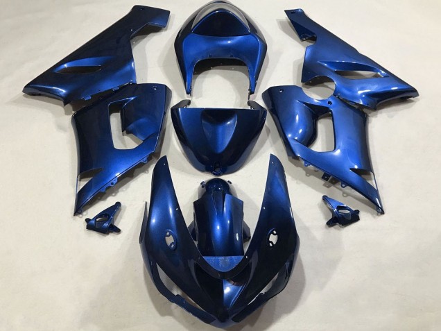 2005-2006 Kawasaki ZX6R Motorcycle Fairings - Blue UK