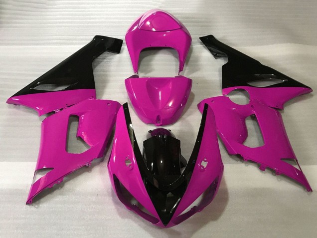 2005-2006 Kawasaki ZX6R Motorcycle Fairings - Pink Black UK