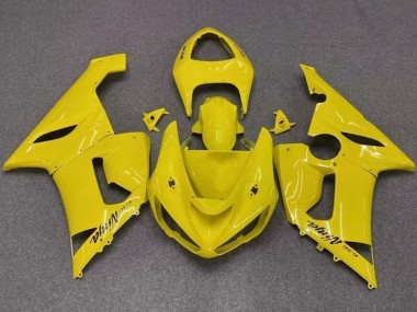 2005-2006 Kawasaki ZX6R Motorcycle Fairings - Yellow UK