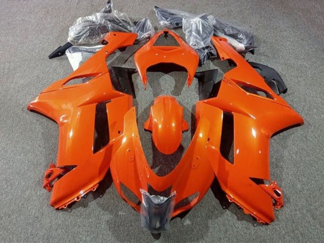 2007-2008 Kawasaki ZX6R Abs Motorcycle Fairings - Orange UK