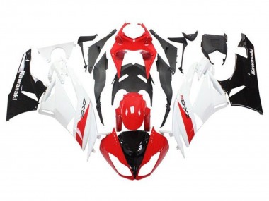 2009-2012 Kawasaki ZX6R Motorcycle Fairings - Red White Black UK