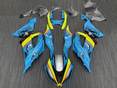 2013-2018 Kawasaki ZX6R Motorcycle Fairings - Light Blue Yellow Orange Black Silver UK