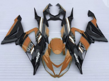 2013-2018 Kawasaki ZX6R Motorcycle Fairings - Orange Black White UK