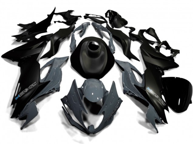 2019-2022 Kawasaki ZX6R Motorcycle Fairings - Matte Black Nardo Grey UK