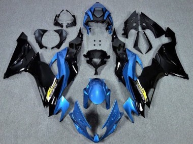 2019-2022 Kawasaki ZX6R Motorcycle Fairings - Blue Glossy Black Yellow UK