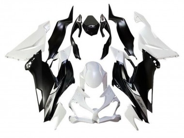 2019-2022 Kawasaki ZX6R Motorcycle Fairings - White Matte Black UK
